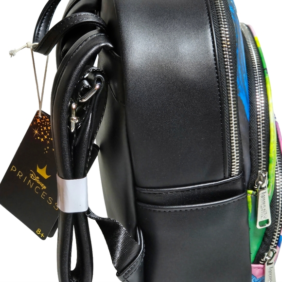Loungefly Disney Princesses vs Villains Triple Pocket Backpack NWT main image 5